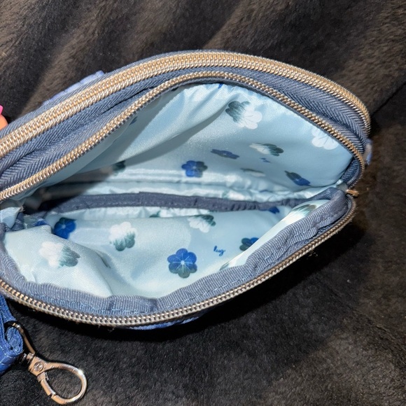 Lug Quilted Blue Crossbody Bag - Picture 7 of 11
